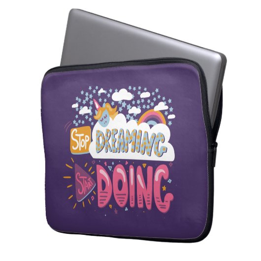 Hör auf zu träumen, fang an zu singen laptopschutzhülle (Vorderseite Links)