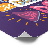 Hör auf zu träumen, fang an zu singen poster (Ecke)