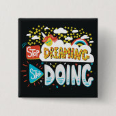 Hör auf zu träumen, mach dich schwarz button (Vorderseite)