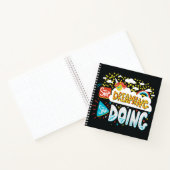 Hör auf zu träumen, mach dich schwarz notizblock (Innenseite)