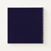 Hör auf zu träumen, mach Dunkelblau. Notizblock (Rückseite)