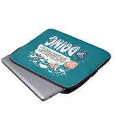 Hör auf zu träumen, mach Dunkeltürkis. Laptopschutzhülle (Vorne Knopf)