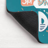 Hör auf zu träumen, mach Dunkeltürkis. Mousepad (Ecke)