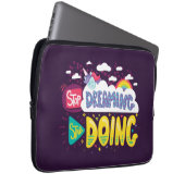 Hör auf zu träumen, mach Dunkle Lila Laptopschutzhülle (Vorne Rechts)