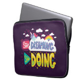 Hör auf zu träumen, mach Dunkle Lila Laptopschutzhülle (Vorderseite Links)