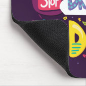 Hör auf zu träumen, mach Dunkle Lila Mousepad (Ecke)