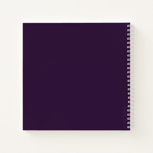 Hör auf zu träumen, mach Dunkle Lila Notizblock (Rückseite)