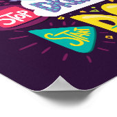 Hör auf zu träumen, mach Dunkle Lila Poster (Ecke)