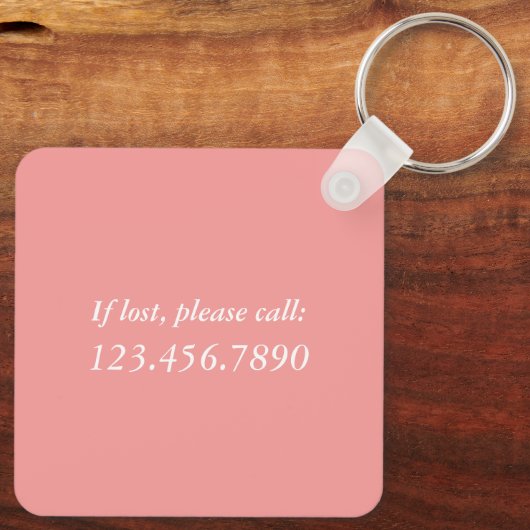 Hör auf zu träumen, mach Lachsmetall Schlüsselanhänger (Rückseite)