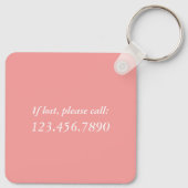 Hör auf zu träumen, mach Lachsmetall Schlüsselanhänger (Rückseite)