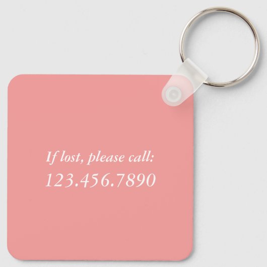 Hör auf zu träumen, mach Lachsmetall Schlüsselanhänger (Rückseite)