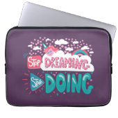 Hör auf zu träumen, mach Lila Laptopschutzhülle (Vorderseite)