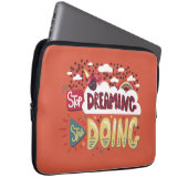 Hör auf zu träumen, mach Orange Red. Laptopschutzhülle (Vorne Rechts)