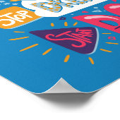 Hör auf zu träumen, mach Stahl blau! Poster (Ecke)