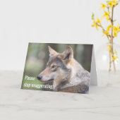 Hör auf zu übertreiben, wie der Junge, der WOLF we Karte (Gelbe Blume)