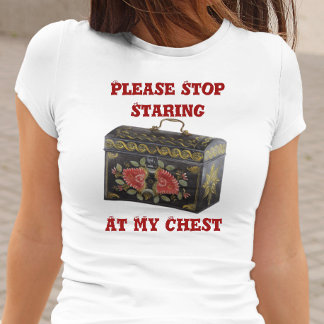 Hör bitte auf, bei meinem Brust-Funny zu stacheln T-Shirt