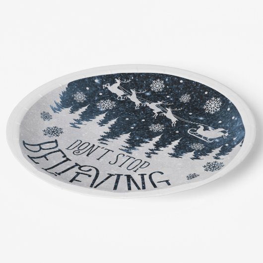 Hör nicht auf, den Tellern des Papiers zu glauben Pappteller (Schrägansicht)