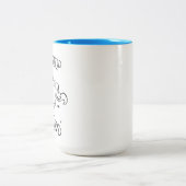 Hör nicht auf, die Meerjungfrau-Tasse zu glauben Zweifarbige Tasse (Mittel)