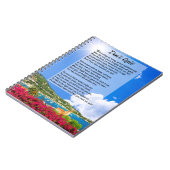 Hör nicht auf Gedicht Notizblock (Linke Seite)