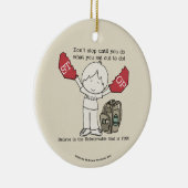 Hör nicht auf keramik ornament (Rechts)