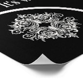 Hör nicht auf - Kunstposter Poster (Ecke)