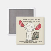 Hör nicht auf magnet (Vorderseite/Rückseite)