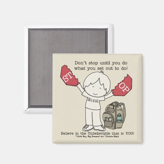 Hör nicht auf magnet (Vorderseite/Rückseite)