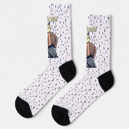 Hör nicht auf, Meow Socken (Linkes Detail)