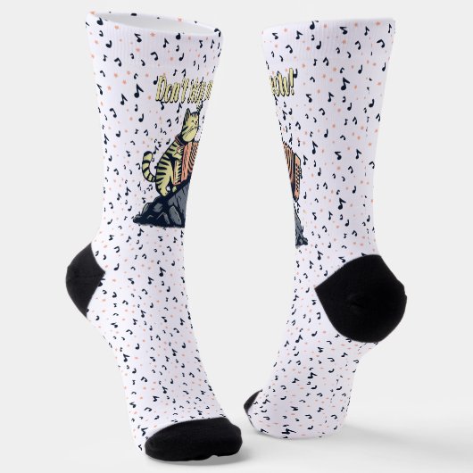 Hör nicht auf, Meow Socken (Gewinkelt)