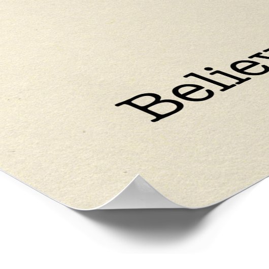 Hör nicht auf poster (Ecke)