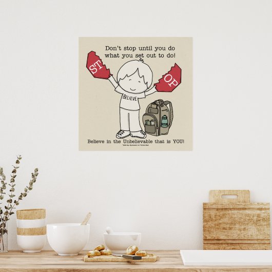 Hör nicht auf poster (Küche)