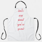 Hör nicht auf schürze (Vorderseite)