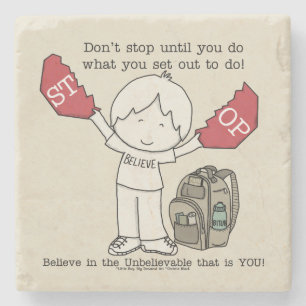 Hör nicht auf steinuntersetzer