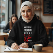 Hör nicht auf, über Gaza zu reden Hoodie
