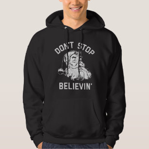 Hör nicht auf, Weihnachten Vintagen Santa Winte zu Hoodie