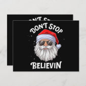 Hör nicht auf Weihnachten zu glauben (Vorne/Hinten)