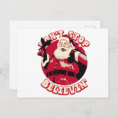 Hör nicht auf, Weihnachten zu glauben Postkarte (Vorne/Hinten)