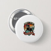 Hör nicht auf zu apportieren schwarzer Labrador Hu Button (Vorne & Hinten)
