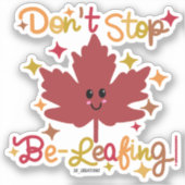 Hör nicht auf zu blättern! aufkleber (Vorderseite)