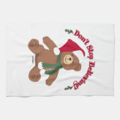 Hör nicht auf zu glauben! Weihnachtsbär Handtuch (Horizontal)