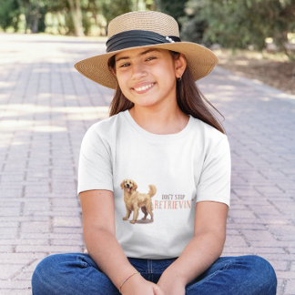 Hör nicht auf zu reiten - Hundeliebhaber - Goldene T-Shirt