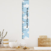 Hör nie auf, Babywachstumsdiagramm zu sehen Poster (Küche)