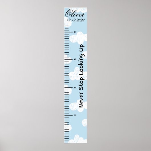 Hör nie auf, Babywachstumsdiagramm zu sehen Poster (Vorne)