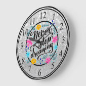 Hör nie auf zu glauben große wanduhr (Winkel)