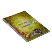 Hör niemals auf, dem deutschen Schäferpuppy zu gla Notizblock (Rechte Seite)