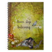 Hör niemals auf, dem deutschen Schäferpuppy zu gla Notizblock (Vorderseite)