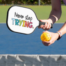 Hör niemals auf, Pickleball-Paddel zu probieren