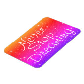 Hör niemals auf, Regenbogenstars zu träumen Magnet (Linke Seite)