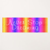 Hör niemals auf, Regenbogenstars zu träumen Yogamatte (Vorderseite (Horizontal))