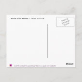 Hör niemals auf zu beten postkarte (Rückseite)